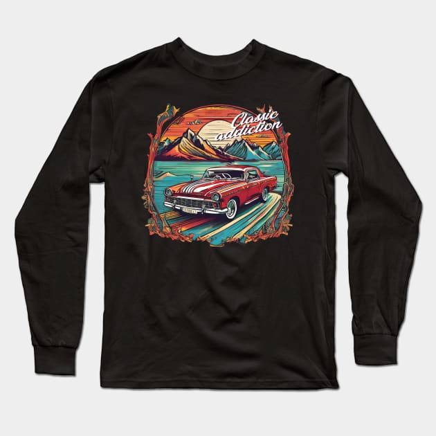 American Legendary car Long Sleeve T-Shirt by Tjhtt Autoarts